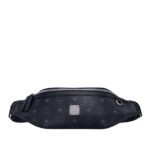 MCM MEDIUM FURSTEN BELT BAG IN VISETOS BLACK