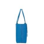 MCM MEDIUM HIMMEL SHOPPER IN EMBOSSED LOGO LEATHER BLUE