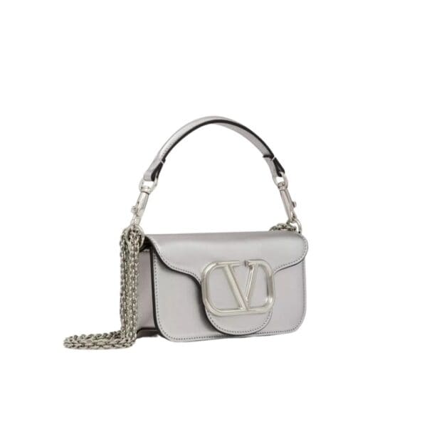 SMALL LOCÒ METALLIC CALFSKIN SHOULDER BAG - Image 5