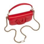 VALENTINO GARAVANI LOCÒ CALFSKIN SHOULDER BAG