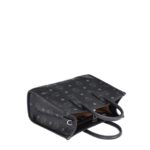 MCM SMALL MÜNCHEN TOTE IN VISETOS BLACK