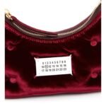 MAISON MARGIELA MICRO GLAM SLAM VELVET SHOULDER BAG