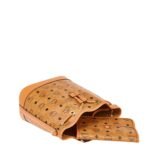 MCM MEDIUM DESSAU DRAWSTRING BAG IN VISETOS COGNAC