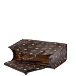 MCM LARGE MUNCHEN TOTE IN MAXI VISETOS BLACK