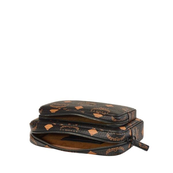 MCM SMALL AREN CROSSBODY IN MAXI VISETOS BLACK