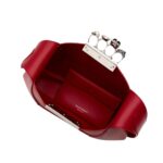 Alexander McQueen Women's the jewelled hobo Bag in welsh red.