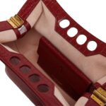Alexander McQueen women's the peak bag small in dark red