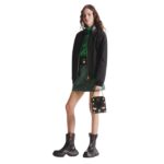 LOUIS VUITON LEATHER ACCENT PARKA