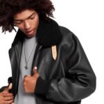 LOUIS VUITON LEATHER AVIATOR JACKET