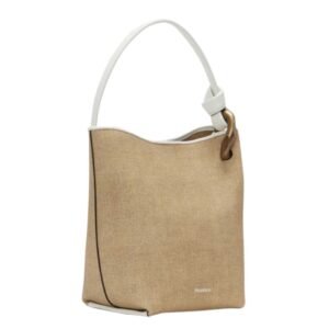 JWA CORNER BUCKET - LEATHER TOP HANDLE BAG