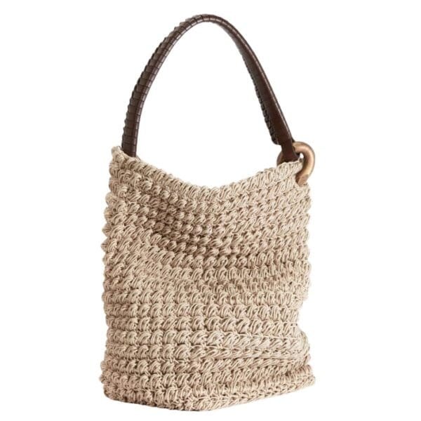 LARGE JWA CORNER BUCKET - TOP HANDLE BAG