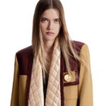 LOUIS VUITTON STUD BUTTON LEATHER ACCENT JACKET