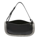 JWA BUMPER-15 - LEATHER SHOULDER BAG WITH CRYSTAL