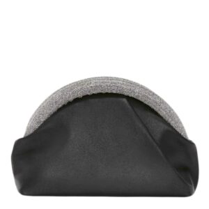 JWA BUMPER-CLUTCH - LEATHER MINI BAG WITH CRYSTALS