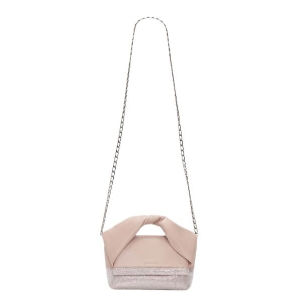 JWA SMALL TWISTER - LEATHER TOP HANDLE BAG WITH CRYSTALS