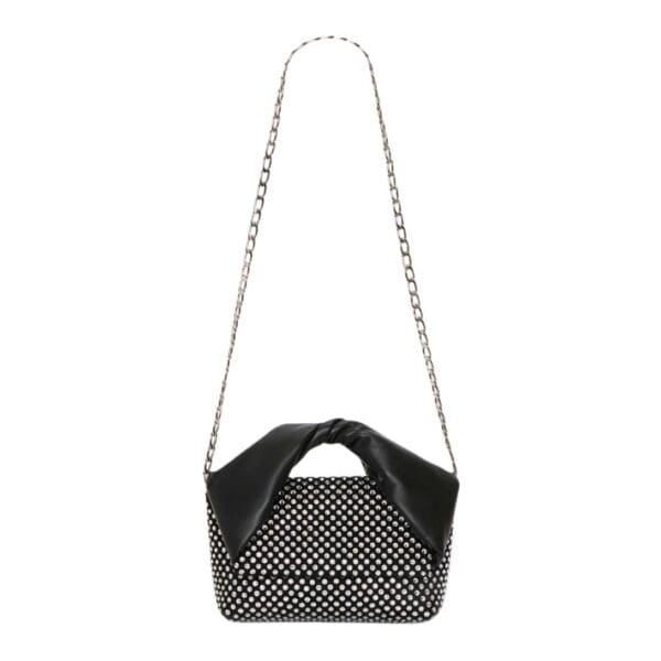 JWA MEDIUM TWISTER - LEATHER TOP HANDLE BAG WITH CRYSTAL