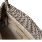 BRUNELLO CUCINELLI PRECIOUS NET EMBROIDERY BAG