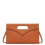 MCM Diamond Tote in Embossed Leather Cognac