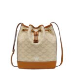 MCM HIMMEL DRAWSTRING BAG IN LAURETOS BEIGE
