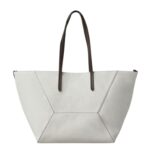 BRUNELLO CUCINELLI COTTON AND LINEN CANVAS SHOPPER BAG WITH MONILI