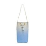 MCM SMALL LIZ SHOPPER IN GRADATION MONOGRAM LEATHER BLUE