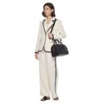 MCM MEDIUM ELLA BOSTON BAG IN MAXI MONOGRAM LEATHER BLACK