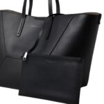 BRUNELLO CUCINELLI CALFSKIN SHOPPER BAG WITH MONILI
