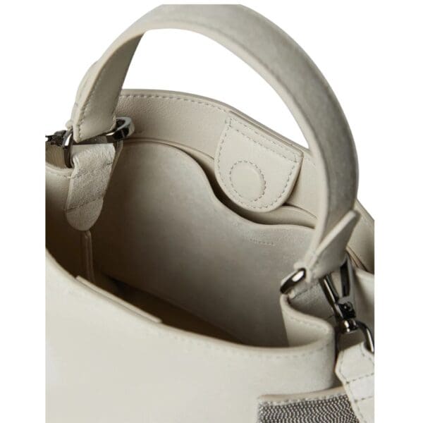 BRUNELLO CUCINELLI SUEDE BAG WITH PRECIOUS BANDS