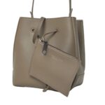 BRUNELLO CUCINELLI CALFSKIN BUCKET BAG WITH MONILI