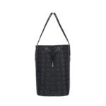 MCM LARGE REVERSIBLE LIZ SHOPPER IN VISETOS BLACK