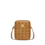MCM MINI KLASSIK CROSSBODY IN VISETOS COGNAC