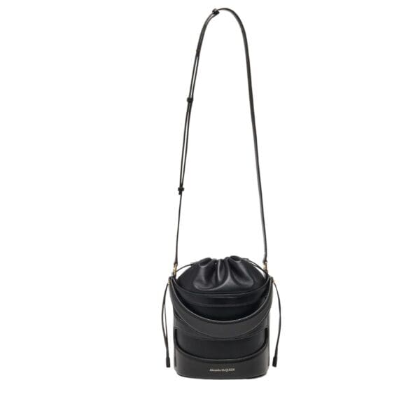 ALEXANDER MCQUEEN WOMEN'S THE RISE BUCKET IN BLACK