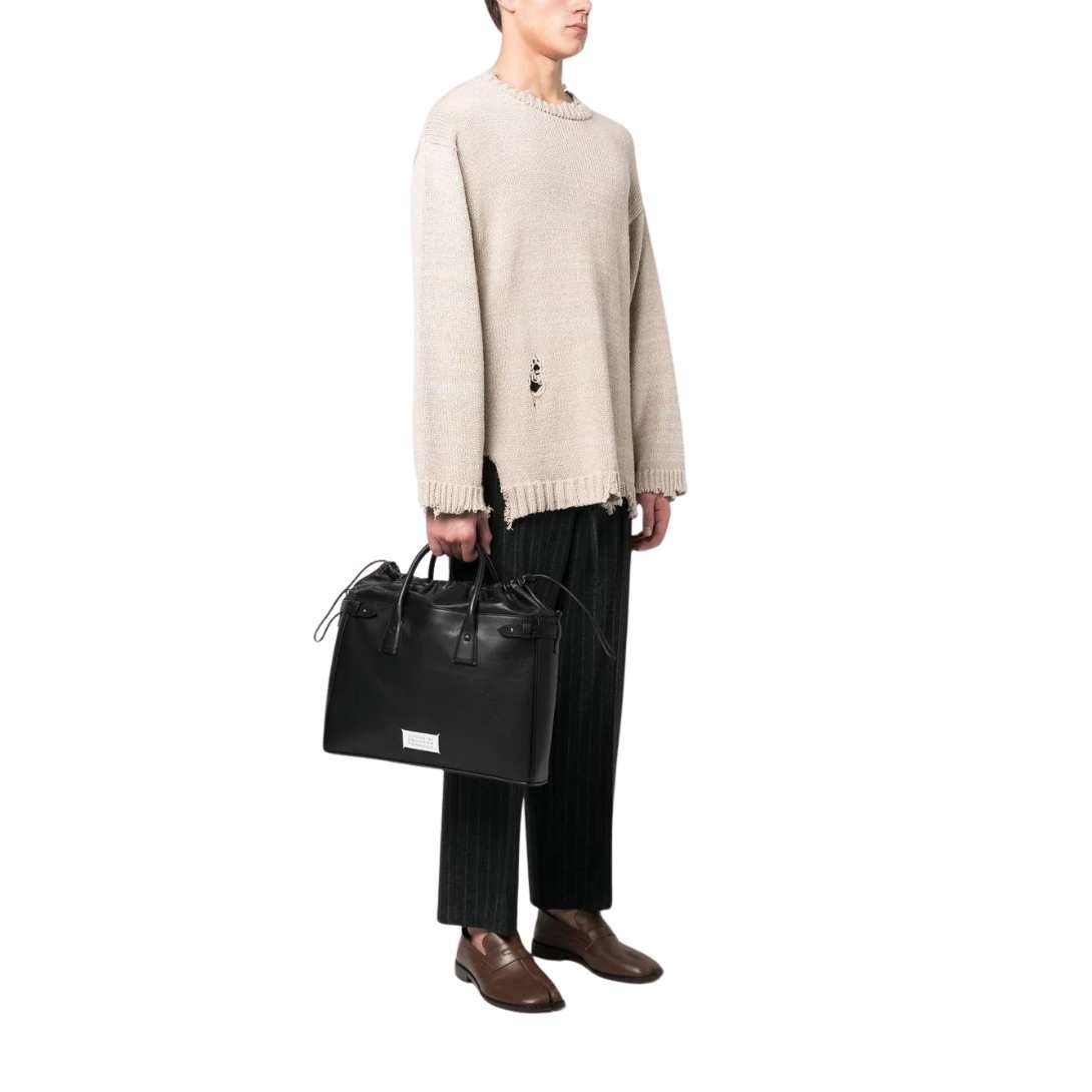 MAISON MARGIELA 5AC LEATHER TOTE BAG