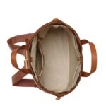 MCM MEDIUM HIMMEL DRAWSTRING BACKPACK IN LAURETOS COGNAC