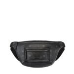 MCM MINI FURSTEN BELT BAG IN VISETOS BLACK