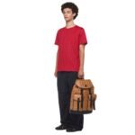 MCM LARGE BRANDENBURG BACKPACK IN VISETOS COGNAC