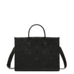 MCM LARGE MUNCHEN TOTE IN MAXI MONOGRAM LEATHER BLACK