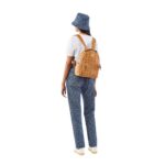MCM SMALL STARK BACKPACK IN VISETOS COGNAC