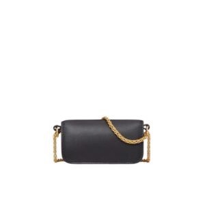 VALENTINO GARAVANI LOCÒ MICRO BAG IN CALFSKIN LEATHER WITH CHAIN
