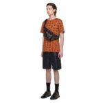 MCM MEDIUM FURSTEN BELT BAG IN MAXI VISETOS BLACK