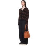 MCM MEDIUM DESSAU DRAWSTRING IN EMBOSSED MONOGRAM LEATHER BROWN