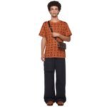 MCM MINI AREN CAMERA BAG IN MAXI VISETOS BLACK