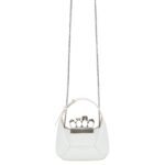 Alexander McQueen Women's the jewelled hobo Mini Bag in ivory.