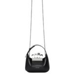 Alexander McQueen Women's the jewelled hobo Mini Bag in black.