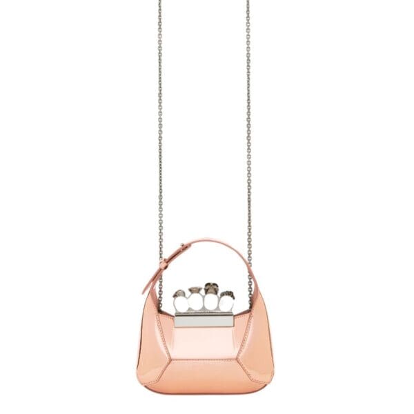 ALEXANDER MCQUEEN WOMEN'S THE JEWELLED HOBO MINI BAG IN COPPER - Image 5