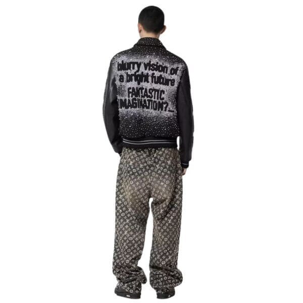 LOUIS VUITTON MADE TO ORDER EMBROIDERED VARSITY BLOUSON