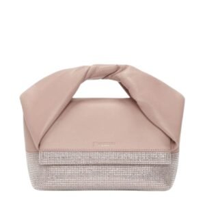JWA SMALL TWISTER - LEATHER TOP HANDLE BAG WITH CRYSTALS