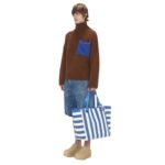 LARGE JWA CORNER TOTE - CANVAS TOTE BAG