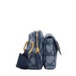 MCM HIMMEL BELT BAG IN LAURETOS JACQUARD BLUE