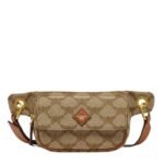 MCM HIMMEL BELT BAG IN LAURETOS JACQUARD BEIGE